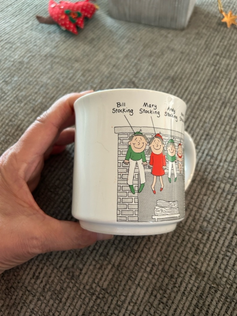 Vintage DALE Christmas Mug the stockings were hung by the chimney with care - Picture 7 of 10